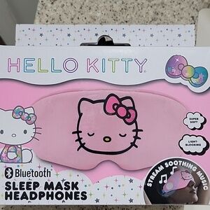 Hello Kitty Pink Bluetooth Sleep Mask with Bow Accent